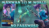 Script Skin Wanwan 515 M-World Full Effects & Voice | No Password - Mobile Legends
