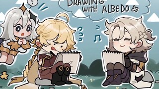 与阿贝多一起画画 【原神声漫】（熟肉）