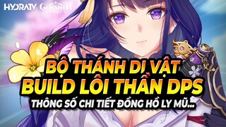 Build Lôi Thần "Baal" Dps": Bộ thánh di vật nào? Đồng hồ, Ly, Mũ chọn dòng gì? genshin impact