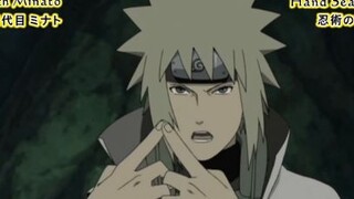 Hokage Đệ Tứ thi triển nhẫn thuật