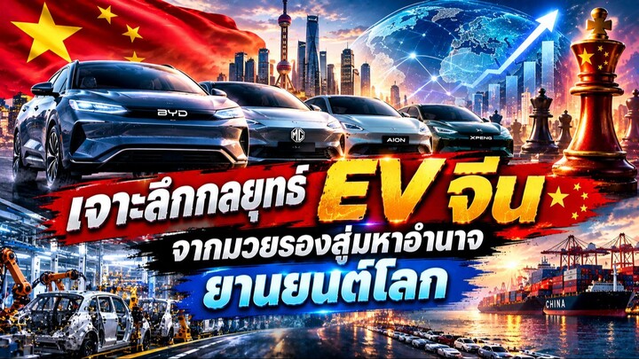 เจาะลึกกลยุทธ์ EV จีน_ จากมวยรองสู่มหาอำนาจยานยนต์