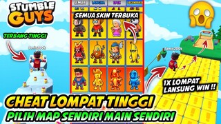 TERBARU‼️CARA LOMPAT TINGGI & TERBANG STUMBLE GUYS V.0.40 | COSTUM MAP SOLO, UNLOCK ALL SKIN