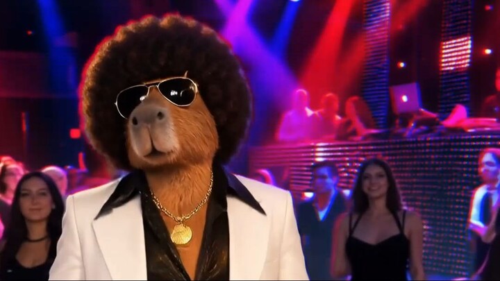 Capivara dançando anos 80!
