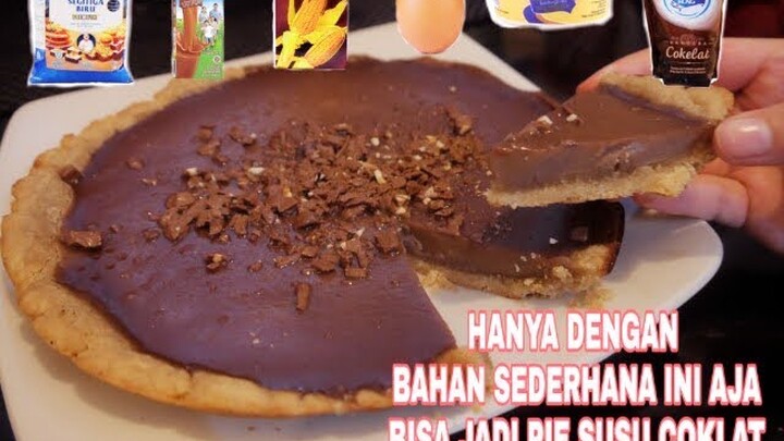 CARA BUAT PIE SUSU COKLAT AMBYAR HANYA MENGGUNAKAN TEFLON