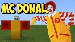 HOW TO SUMMON MCDONALD IN MINECRAFT PE