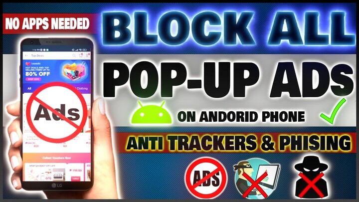 EASY BLOCK ADS, TRACKERS AND PHISHING ON ANDROID PHONE IN A MINUTE (NO APPS NEEDED) 2021