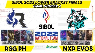 NXP EVOS VS RSG PH GAME 4 | SIBOL 2022 LOWER BRACKET FINALS