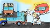 Mobil Truk Oleng Bawak Emak-emak Pengajian | Kartun lucu