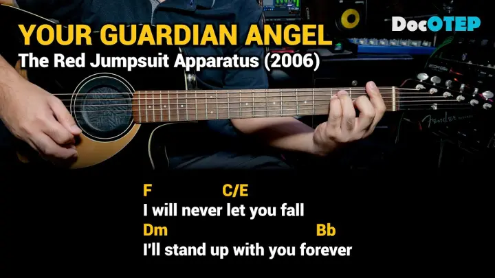 Your Guardian Angel - The Red Jumpsuit Apparatus (Easy Guitar Chords Tutorial with Lyrics)
