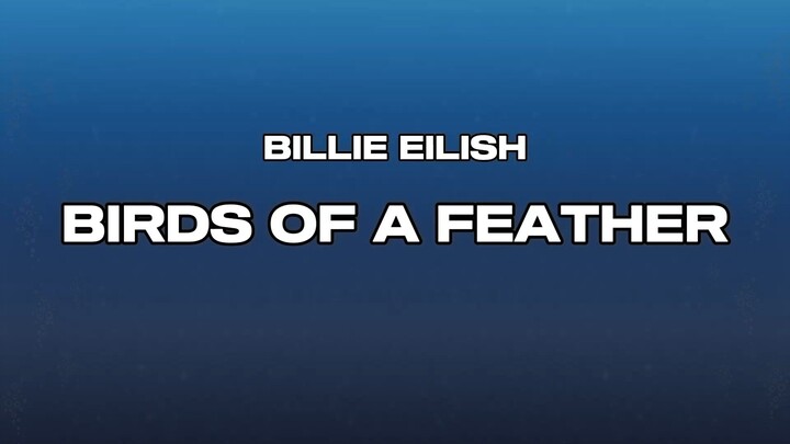 Billie Eilish - BIRDS OF A FEATHER (Lyric)