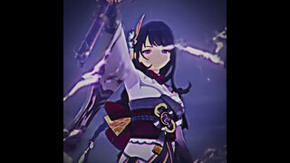Raiden Shogun glow edit || Here comes the Thunder