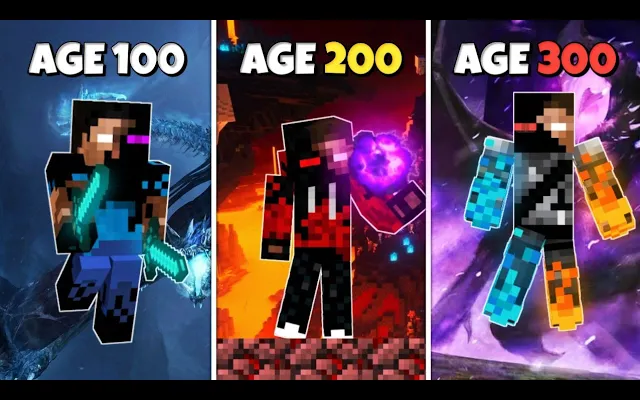 เอาชีวิตรอด 300 ปีในฐานะ ENDERBRINE ใน Minecraft Hardcore!