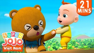 JoJo và người bạn gấu | The Bear Went Over the Mountain | Nhạc thiếu nhi vui nhộn | Super JoJo