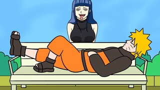 [Sand Sculpture Naruto] Naruto is sleeping on the bench, Hinata comes to wake him up, but Hinata is 