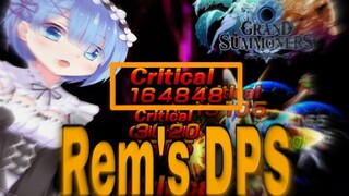 Rem Showcase Grand Summoners | High DPS | Rem Re Zero Grand Summoners