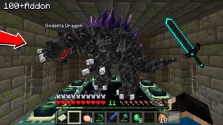 เอาชีวิตรอด100+มอด ตามหาประตูโลกมังกรจนเจอก็อตซิล่า CrazyCraft | Minecraft Pe (เอาชีวิตรอด Addon) #9