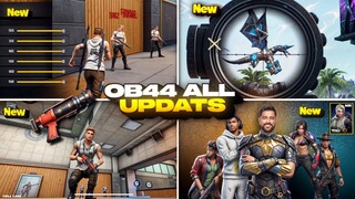( OB 44 ) ALL NEW UPDATES FREE FIRE || NEW CHARACTER || NEW GUN || NEW MAP