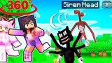 Aphmau vs Siren Head and Cartoon Cat - Minecraft 360°