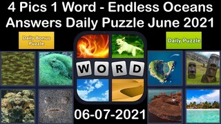 4 Pics 1 Word - Endless Oceans - 07 June 2021 - Answer Daily Puzzle + Daily Bonus Puzzle