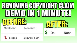 REMOVE COPYRIGHT CLAIM FROM COVER SONGS - DEMO IN ONE MINUTE! | 100% SAFE!