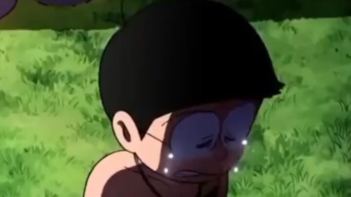 Nobita menangis karena teman nya