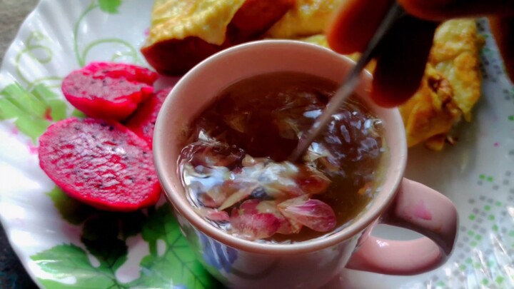 Rose water Tea from rose of my garden