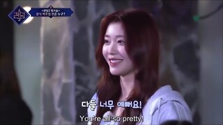 [ENG SUBS] Shen Xiaoting voted as the 3rd best visual by the other queendom2 Idols ￼