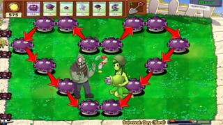 PVZ Plants vs zombies Hack ||Gloom-shroom vs Football Zombie + Gargantuar p26