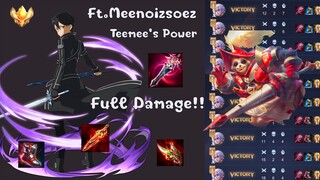 RoV : Allain&amp;Teemee กับเซ็ทไอเท็ม Full Damage ที่ทำให้ผมขึ้นเเข็งแกร่ง!! Feat.Meenoizsoez