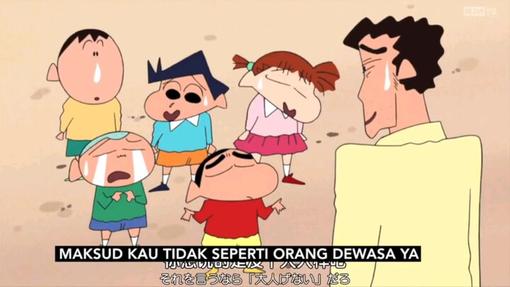 Crayon Shinchan - Kehilangan uang - Hari Minggu Papa - Permainan Jalan Menuju Rumah (Sub Indo)