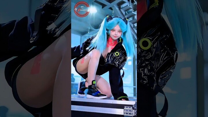 Rebecca So Kawai ❤️ Wuthering × Cyberpunk Edgerunners Cosplay #shorts