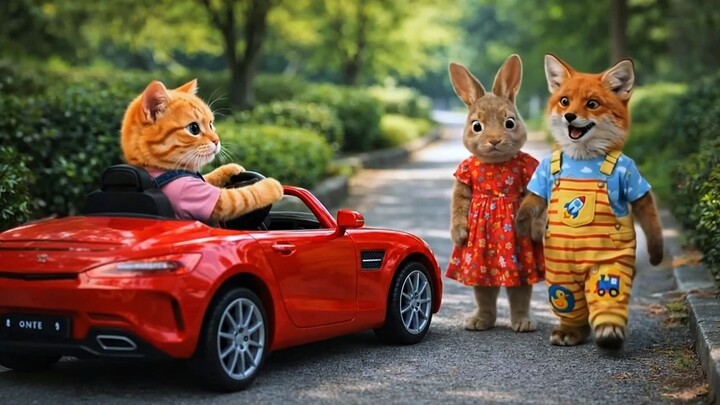 Mama Cat Trims Fur on the Farm and Makes Tiger Hat For Kittens At Home🐾🎩🐯