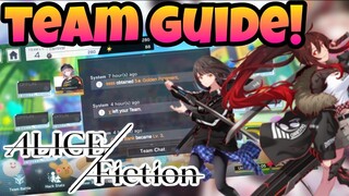 Alice Fiction Global - Team(Guild) Guide! *Must Watch*