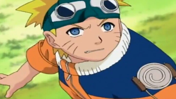 Gambarin Naruto yg sedang menatap balik ebisu dari bawah sambil waspada