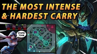 The Hardest Carry & Most Intense Yve Game Ever | Mobile Legends