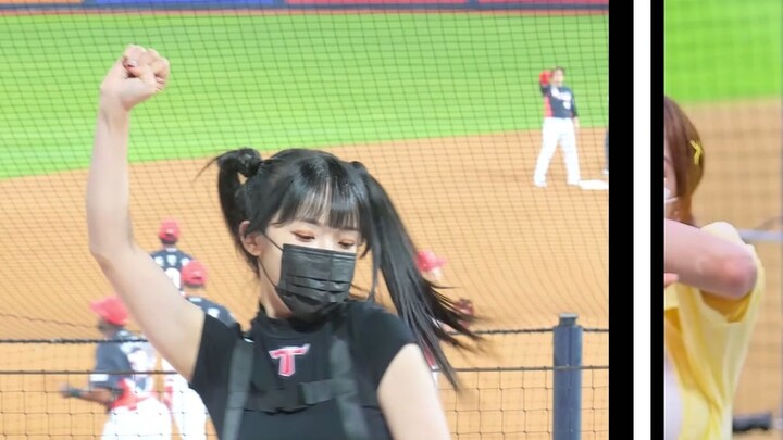 Korean beauty cheerleader Lee DaHye CheerLeader, the triple happy dance is more fun and exciting to 