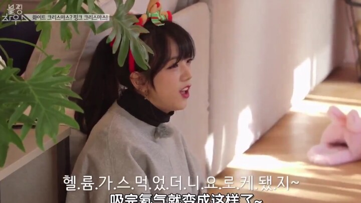 【BLACKPINK】吸了氦气后奶声奶气的Jisoo和Jennie 超可爱的～
