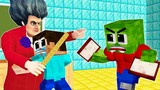 Monster School : Baby Zombie help Scary Teacher become Good - Story Life - Minecraft Animation