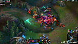 Kayn đỏ hút máu cực mạnh với chùy hấp huyết trong liên minh huyền thoại #game