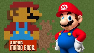 Build Pixel Art Mario in Minecraft!