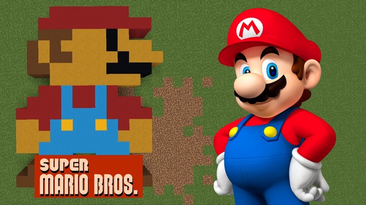Build Pixel Art Mario in Minecraft!