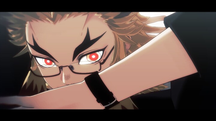 Anime|"Demon Slayer"|Kyoujurou Dancing with Glasses