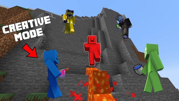 Minecraft Mansave but my friends have CREATIVE MODE