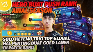 SOLO KETEMU TRIO TOP GLOBAL, MARKSMAN INI JADI PREMAN GOLDLANE SEMENJAK BRUNO DI NERF!!
