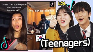 Korean Teens React To TikToks that only Asians can Understand!!!