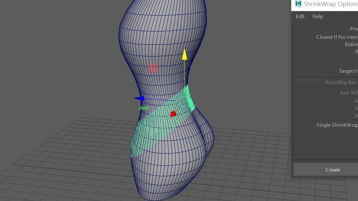 Maya tutorial: How to use the ShrinkWrap deformer?