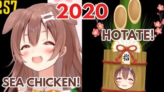 Korone says "SEA CHICKEN" & "HOTATE" after a long time