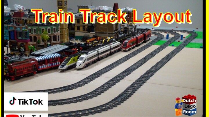 Lego room basic train track design