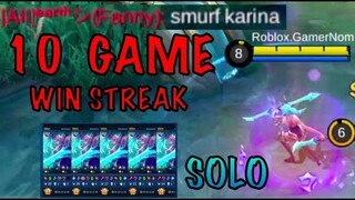 Roblox Gamer:10 straight SOLO RANKED MATCH WINS in MOBILE LEGENDS