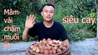 Làm Mâm Vải Chấm Muối Ớt Siêu Cay Nói Về Làm Youtube Có Thật Sự Giàu